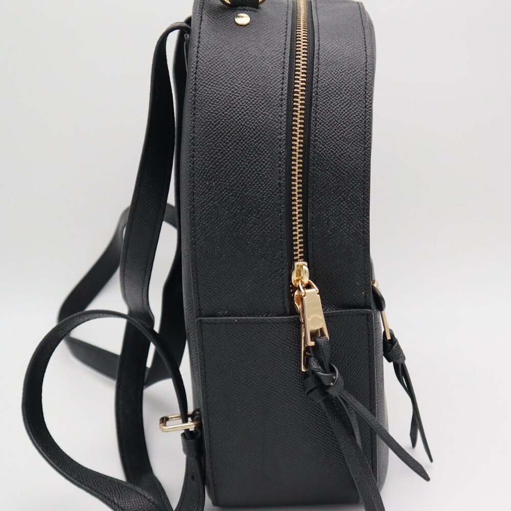 Authentic Black Coach Mini Backpack Adjustable St… - image 4